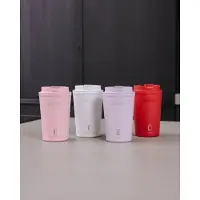 Castagnola Thermosbeker - Koffiebeker To Go - Travel Mug voor Koffie en Thee - Theebeker - 380 ML - RVS - Wit