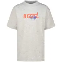 Raizzed T-shirt grijs melange Jongens Katoen Ronde hals Logo - maat 140