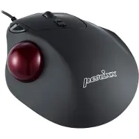 Perixx PERIMICE-517 D Trackball USB Laser Zwart 7 Toetsen 400 dpi, 1000 dpi Ergonomisch, Geïntegreerde trackball