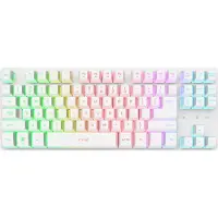 Trust GXT 831W Thado - Draadloos TKL Gaming Toetsenbord - 80% Gaming keyboard - RGB verlichting - Qwerty US - Wit