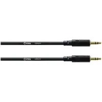 Cordial CFS 0,6 WW Jackplug Jack Verbindingskabel [1x Jackplug male 3,5 mm - 1x Jackplug male 3,5 mm] 0.60 m Zwart Flex