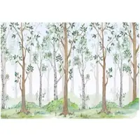 WALLARENA - Fotobehang - 150x105 cm - Fototapete van een bos voor kinderen, vliesbehang voor de kinderkamer