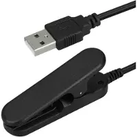Kwmobile USB-oplaadkabel geschikt voor Polar V800 - Kabel voor smartwatch - zwart
