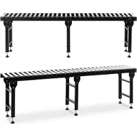MSW Rollenbaan - 400 kg - 300 cm - 30 rollen - in hoogte verstelbaar