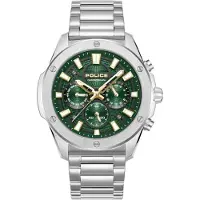 Police Analoog horloge '- Chronograph Moonstrike - Quartz watch movement - Watch case width: 50.5 mm - Stainless steel' groen
