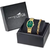 Lotus Analoog horloge groen