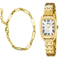 Lotus Analoog horloge goud