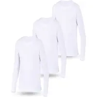 LOREZA Onderhemd 'Jungen Mädchen Langarmshirts' wit
