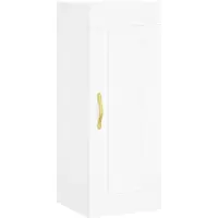 vidaXL Wandkast 34,5x34x90 cm bewerkt hout wit