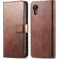 IMoshion Luxe Bookcase voor de Samsung Galaxy Xcover 7 - Donkerbruin