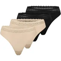 Triumph String 'Feel of Modal' beige / zwart