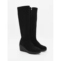 Purapiel Wedge Boot Bro2 Zwart