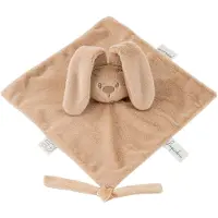 Nattou Lapidou Baby Knuffeldoekje - 27 x 27 cm - Doudou Konijn - Baby Cadeau - Warm Beige
