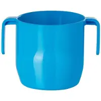 Doidy Cup Cup Serie - Beker voor Leren Drinken - BLAUW - 200 ml - Veilig Plastic