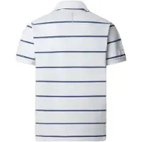 Hackett London Heren HS Stripe polo wit (XXL), Sportief, Katoen, Korte mouwen HM5600117