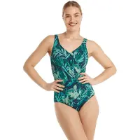 Ten Cate Badpak soft cup v-neck water lily teal maat 38