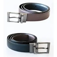Korntex Elegant Two-Color Reversible Belt Schaffhausen KX152 - Black/Brown - One size