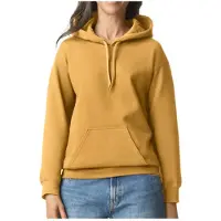 Gildan GSF500 Softstyle Midweight Sweat Adult Hoodie - Geel