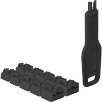 Lindy 47891 RJ-45 poortsloten + sleutel Zwart