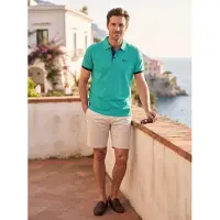 Rusty neal heren polo marine korte mouw knoopsluiting