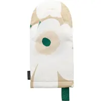 Marimekko Pieni Unikko ovenwant Sand-white-hay-emerald