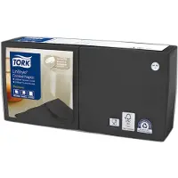 Tork Serviet Tork Linstyle 24x24 cm Sorteren,14 pk x 100 stk/krt
