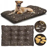 AIO Factory Hondenbed PRESTIGE, kussenmodel, 140x100 cm, waterdicht, met gouden botmotief