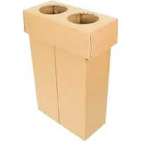 KarTent Kartonnen duo prullenbak