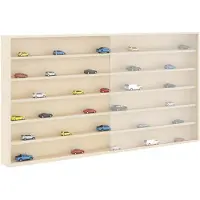 vidaXL Wanddisplaykast met plank Beige 100 x 8,5 x 54 cm Multiplex