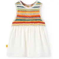 Boboli Knitwear Combined Mouwloze Jurk