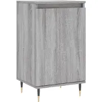 vidaXL Dressoir 40x35x70 cm bewerkt hout grijs sonoma