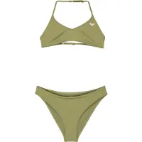 Roxy - Kid's Solid Active RG Tri Bra Set - Bikini 14 Years, olijfgroen