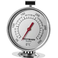 Westmark Oventhermometer, meetbereik: 50 °C tot 300°C/122°F tot 572°F, roestvrij staal, zilver/rood, 12902260