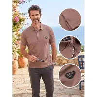 OMBRE Eimio heren poloshirt - met ritsje