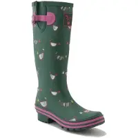 Evercreatures Regenlaarzen voor dames Chicken