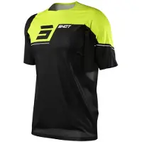 Shot Race Gear Rogue Revolt Short Sleeve Jersey Zwart / Geel