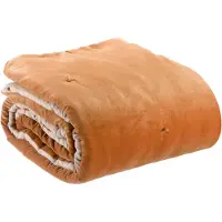 Vivaraise Geknoopte stippen deken Elise - - Roest - 140 x 200 cm
