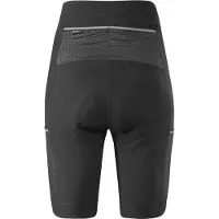 Löffler Loeffler fietsbroek kort W Bike Tights Skys Gel voor dames - Zwart