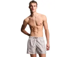 Emporio Armani Heren Allover roze zwempak (L), Strandkleding, Polyester EM000583_AF20440