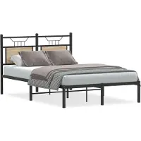 vidaXL Bedframe zonder matras hout sonoma eikenkleurig 120x190 cm
