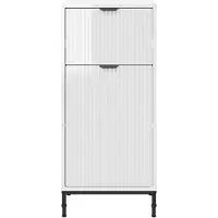 vidaXL Badkamerkast Hoogglans wit 39,5 x 36 x 88 cm