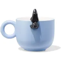 HEMA Theemok 480ml Aardewerk Lichtblauw Takkie