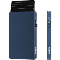 Valenta Aluminium MagSafe Cardprotector - Blue Titanium