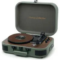 Muse MT-207 PGR | Stereo platenspeler met bluetooth uit, encoding-functie, legergroen