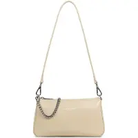 LANCASTER PARIS Schoudertas 'Lancaster Sac trotteur Zippée Suave Even Beige' beige