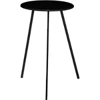Mica Decorations Seatle Bijzettafel voor Buiten - H58 x Ø38 cm - Metaal - Zwart