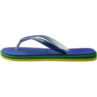 Havaianas Muiltjes 'Brasil' blauw / geel / groen / wit