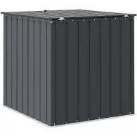 vidaXL Tuinopslagdoos Zwart 101,5 x 107 x 100 cm Staal