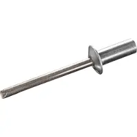 Goebel - 1000 x Gesloten blindklinknagels (Ø x L) 3,2 x 12,5 mm - Alu Aluminium / RVS A2 - Vlakke kop - CUP - 2120132120 - ISO15975 - Popnagel