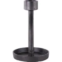 Home Society - Candleholder voor XL Kaarsen - Maat L - Zwart - Staal